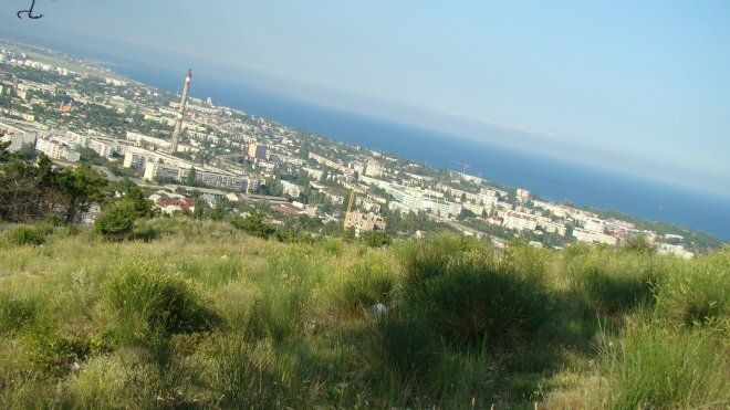 Панорама города Феодосии с Лысой горы