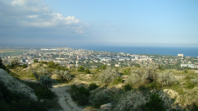 Панорама города Феодосии с Лысой горы